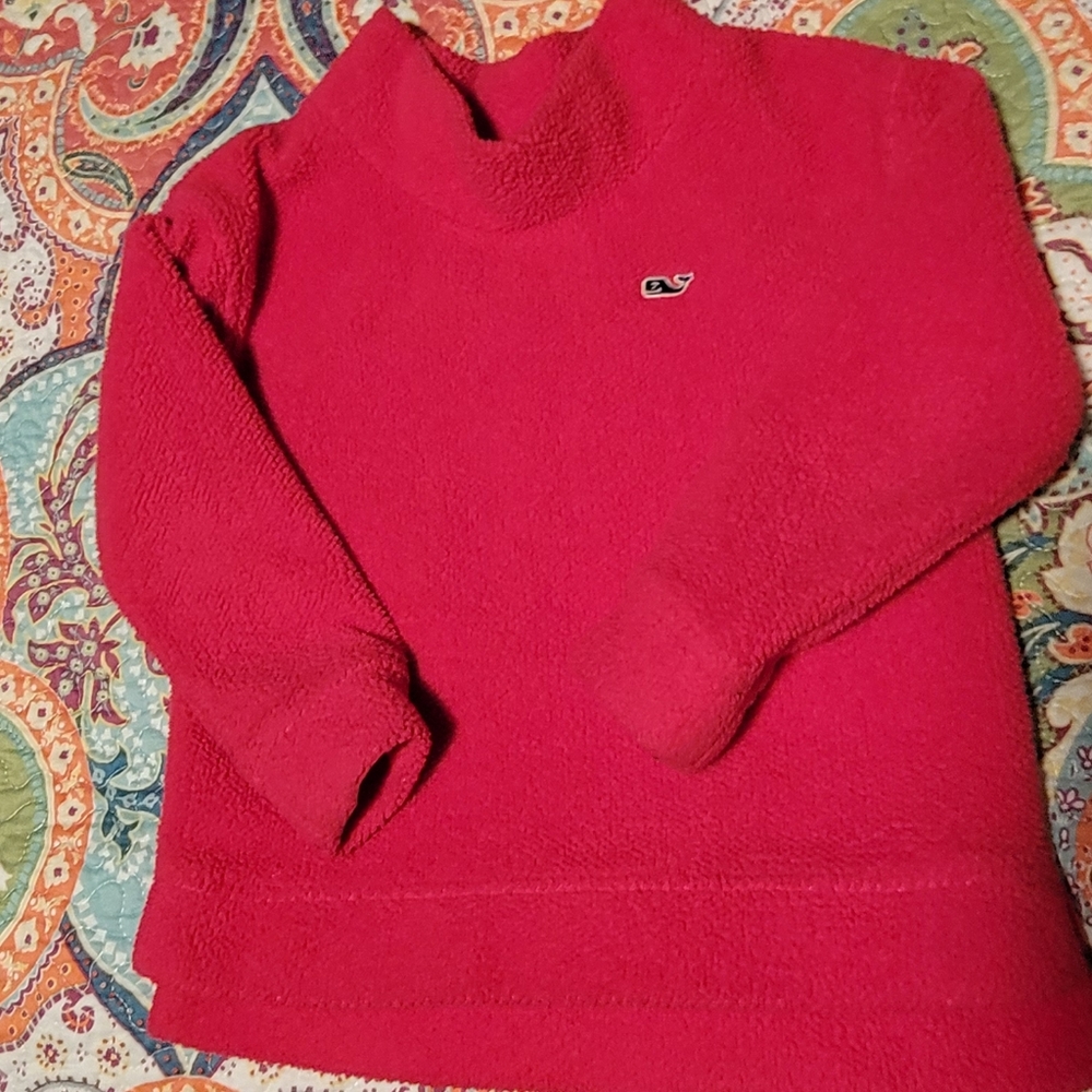 Pink Vineyard Vines Fleece pullover 4T